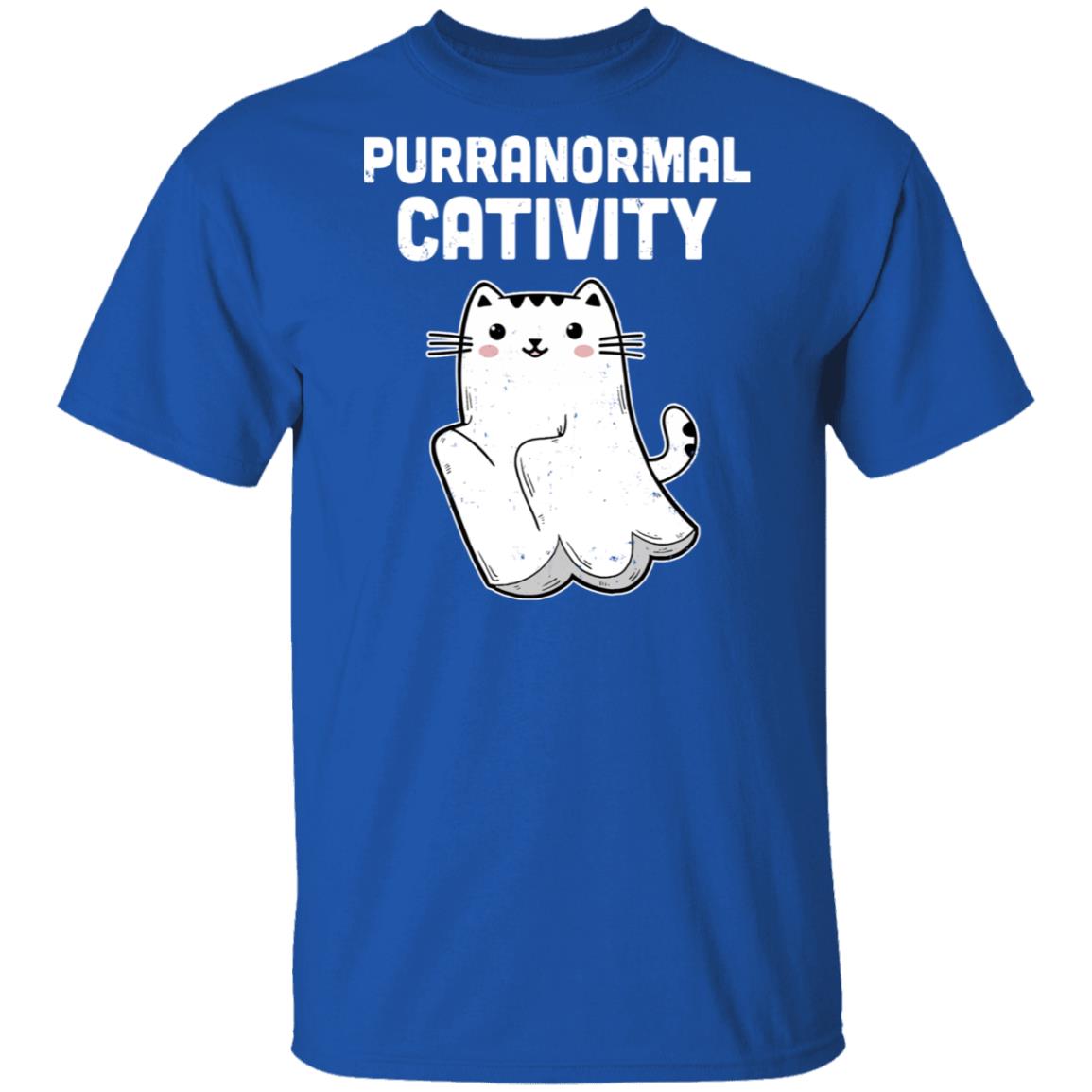 Halloween Funny Purranormal Cativity Ghost Cat Lovers Gifts T-Shirt & Hoodie | Teecentury.com