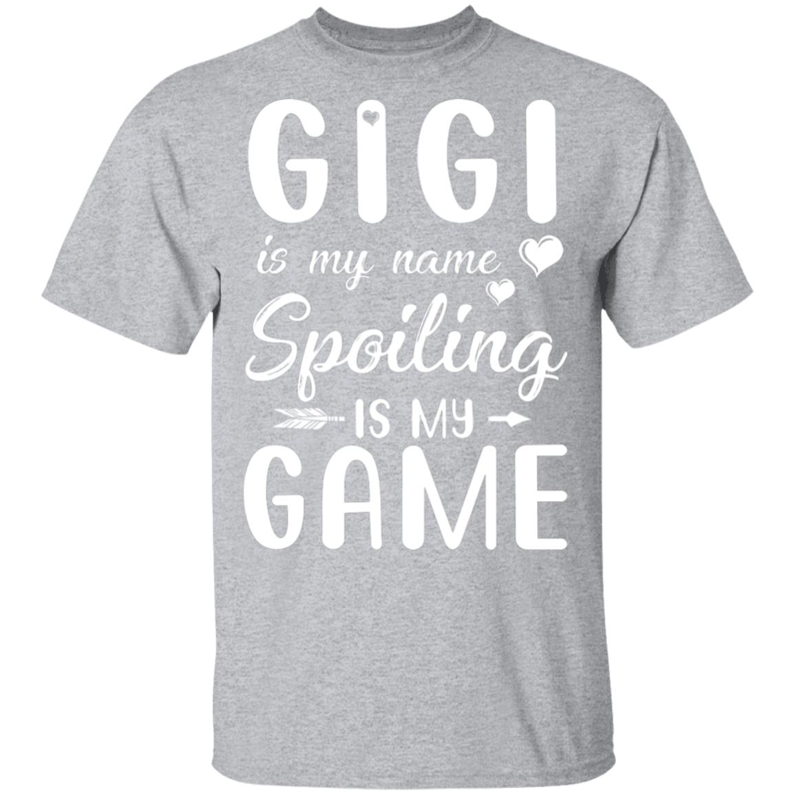 Gigi Is My Name Spoiling Is My Game Funny Mothers Day T-Shirt & Tank Top | Teecentury.com