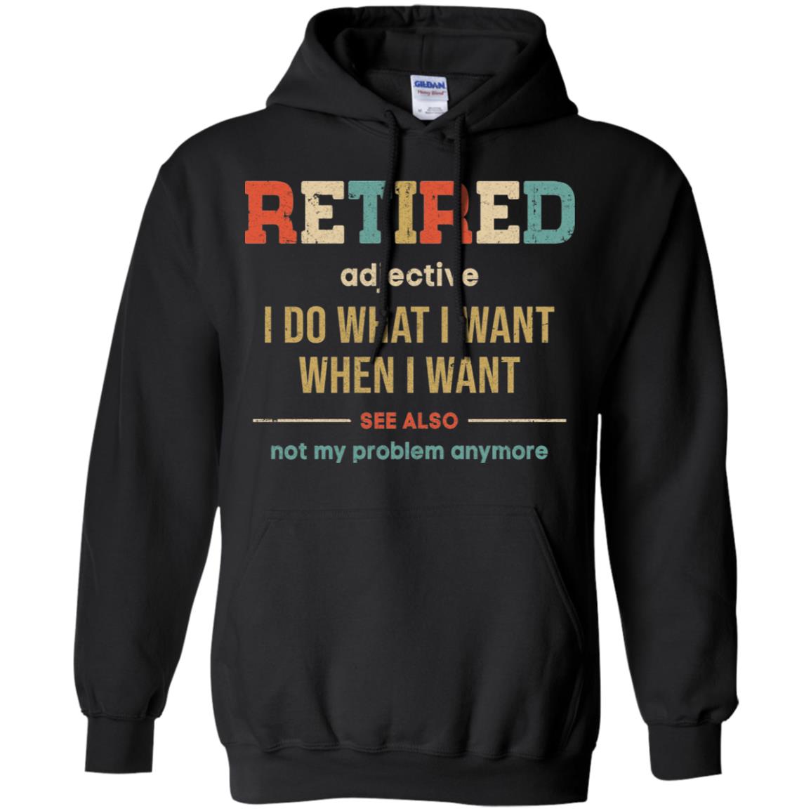 Vintage Retired Definition Funny Retirement Gift T-Shirt & Hoodie | Teecentury.com