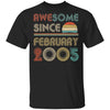 Awesome Since February 2005 Vintage 17th Birthday Gifts T-Shirt & Hoodie | Teecentury.com