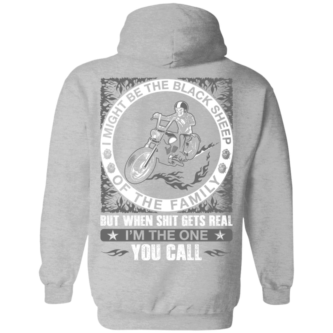 I Might Be The Black Sheep Of The Family Motorcycle T-Shirt & Hoodie | Teecentury.com