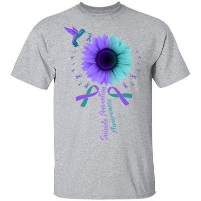 Hummingbird Sunflower Suicide Prevention Awareness T-Shirt & Hoodie | Teecentury.com