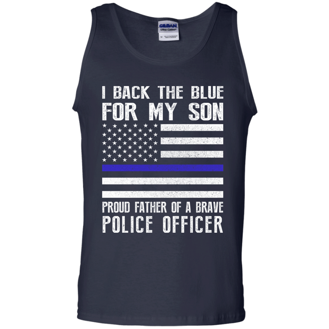 I Back The Blue for My Son Police Thin Blue Line For Dad T-Shirt & Hoodie | Teecentury.com