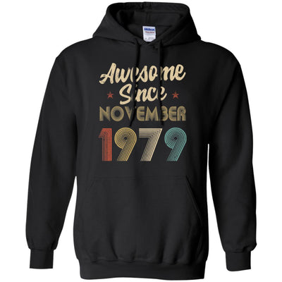 Awesome Since November 1979 Vintage 43th Birthday Gifts T-Shirt & Hoodie | Teecentury.com