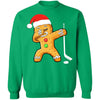 Dabbing Gingerbread Santa Hockey Christmas Pajama Gifts T-Shirt & Sweatshirt | Teecentury.com
