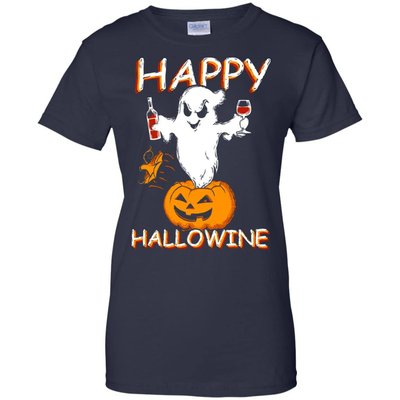 Happy Hallowine - Halloween Wine T-Shirt & Hoodie | Teecentury.com
