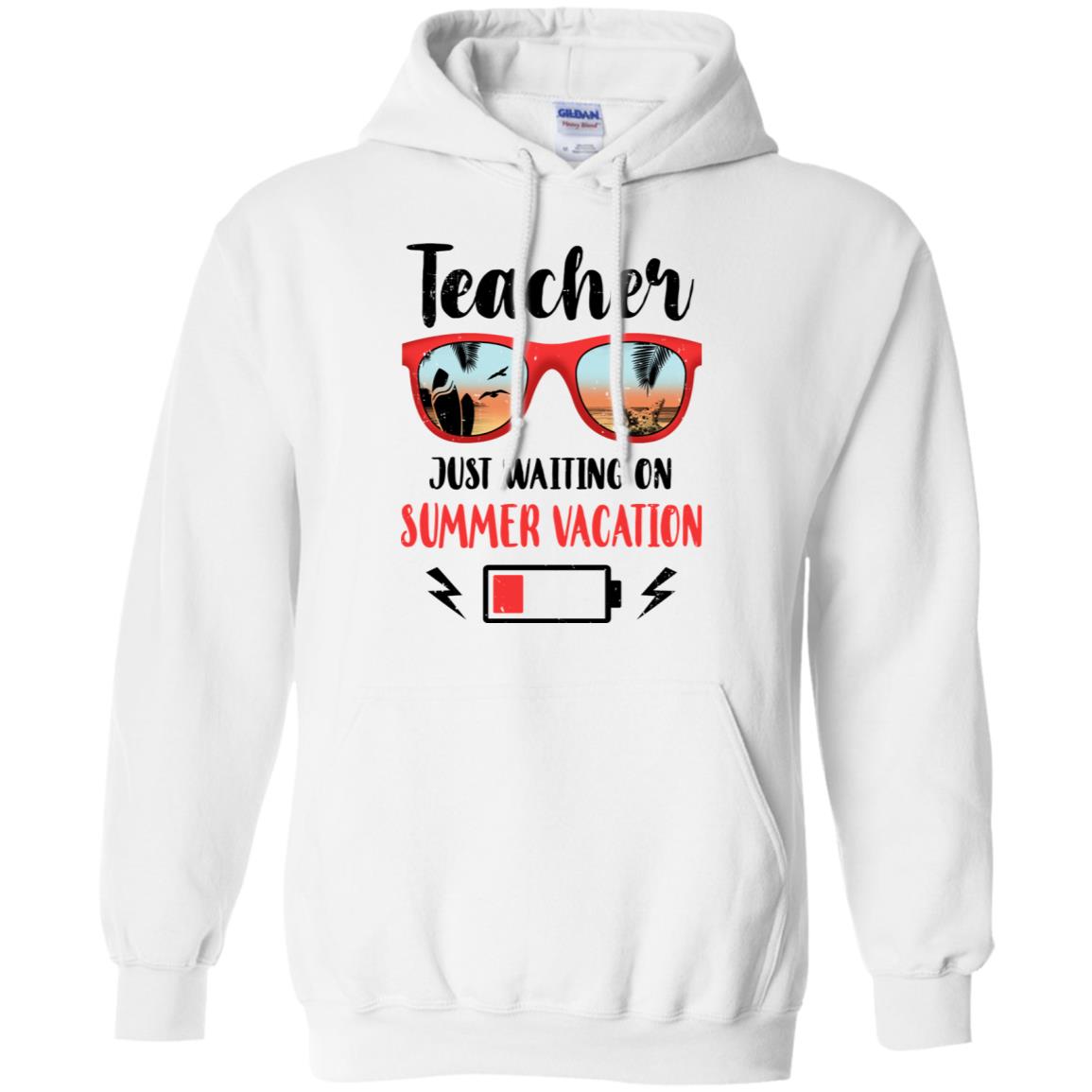 Teacher Just Waiting On Summer Vacation Gifts T-Shirt & Hoodie | Teecentury.com