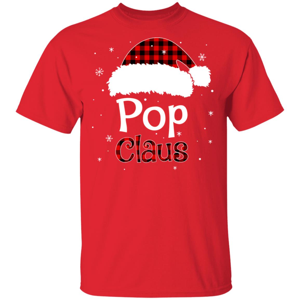 Santa Pop Claus Red Plaid Family Pajamas Christmas Gift T-Shirt & Sweatshirt | Teecentury.com