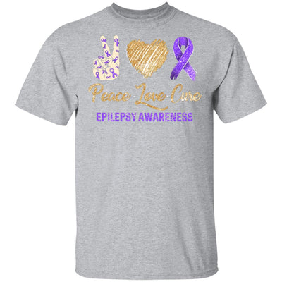 Peace Love Cure Epilepsy Awareness T-Shirt & Hoodie | Teecentury.com