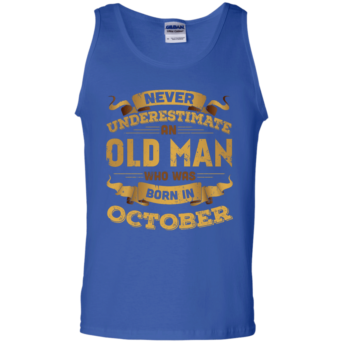 Never Underestimate An Old Man Who Was Born In October T-Shirt & Hoodie | Teecentury.com