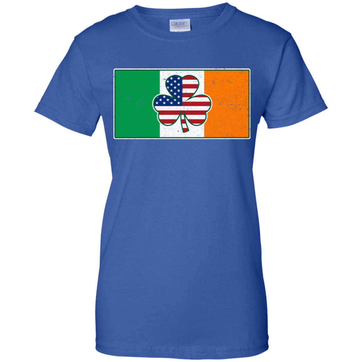 Shamrock Irish Ireland USA American Flag Gift T-Shirt & Hoodie | Teecentury.com