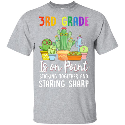 3rd Grade Is On Point 1St Day Of School Cactus Teacher T-Shirt & Hoodie | Teecentury.com