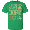 Legend Since June 2014 Vintage 8th Birthday Gifts Youth Youth Shirt | Teecentury.com