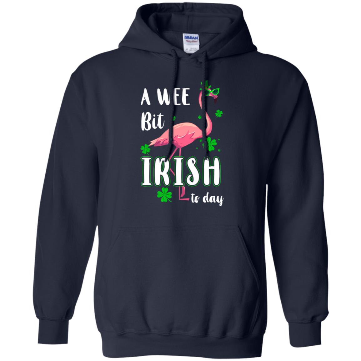 A Wee Bit Irish Today Green Flamingo St Patrick's Day T-Shirt & Hoodie | Teecentury.com