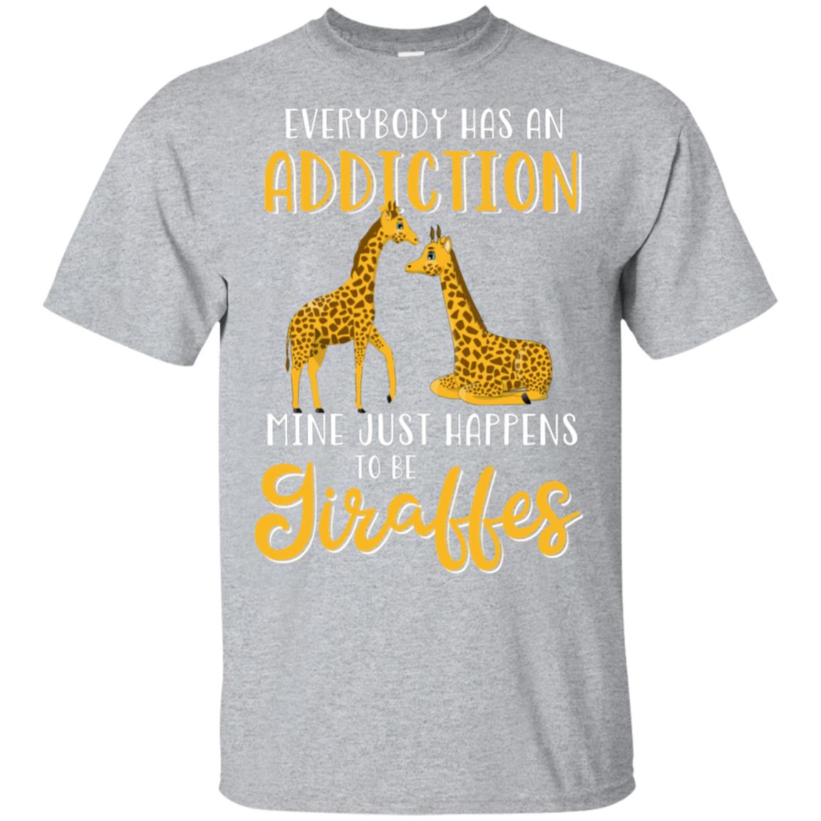 Everybody Has An Addiction Mine Just Happens To Be Giraffes T-Shirt & Tank Top | Teecentury.com