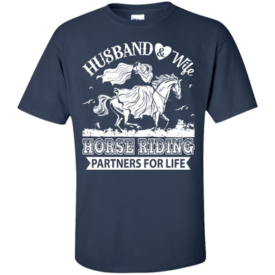 Husband And Wife Horse Riding Partners for life T-Shirt & Hoodie | Teecentury.com