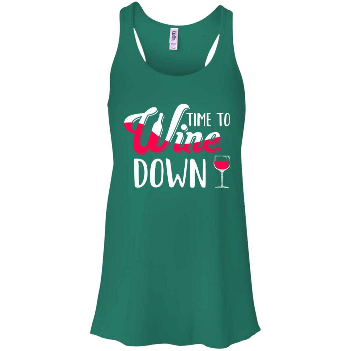 Time To Wine Down Funny Drinking Wine T-Shirt & Tank Top | Teecentury.com