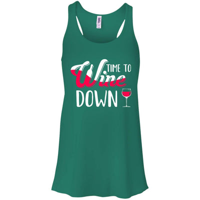 Time To Wine Down Funny Drinking Wine T-Shirt & Tank Top | Teecentury.com