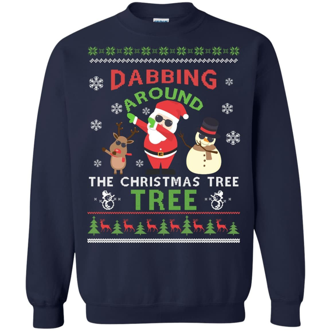 Dabbing Around The Christmas Tree Ugly Sweater T-Shirt & Hoodie | Teecentury.com