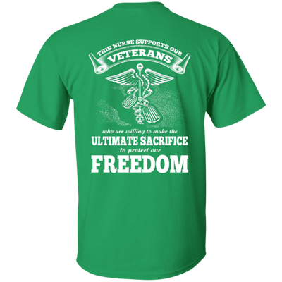 THIS NURSE SUPPORTS OUR VETERANS T-Shirt & Hoodie | Teecentury.com
