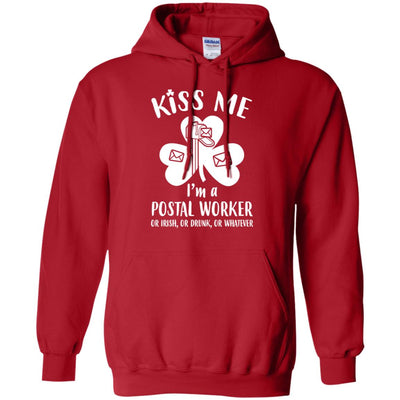 Kiss Me Im A Postal Worker Irish Drunk St Patricks Day T-Shirt & Hoodie | Teecentury.com