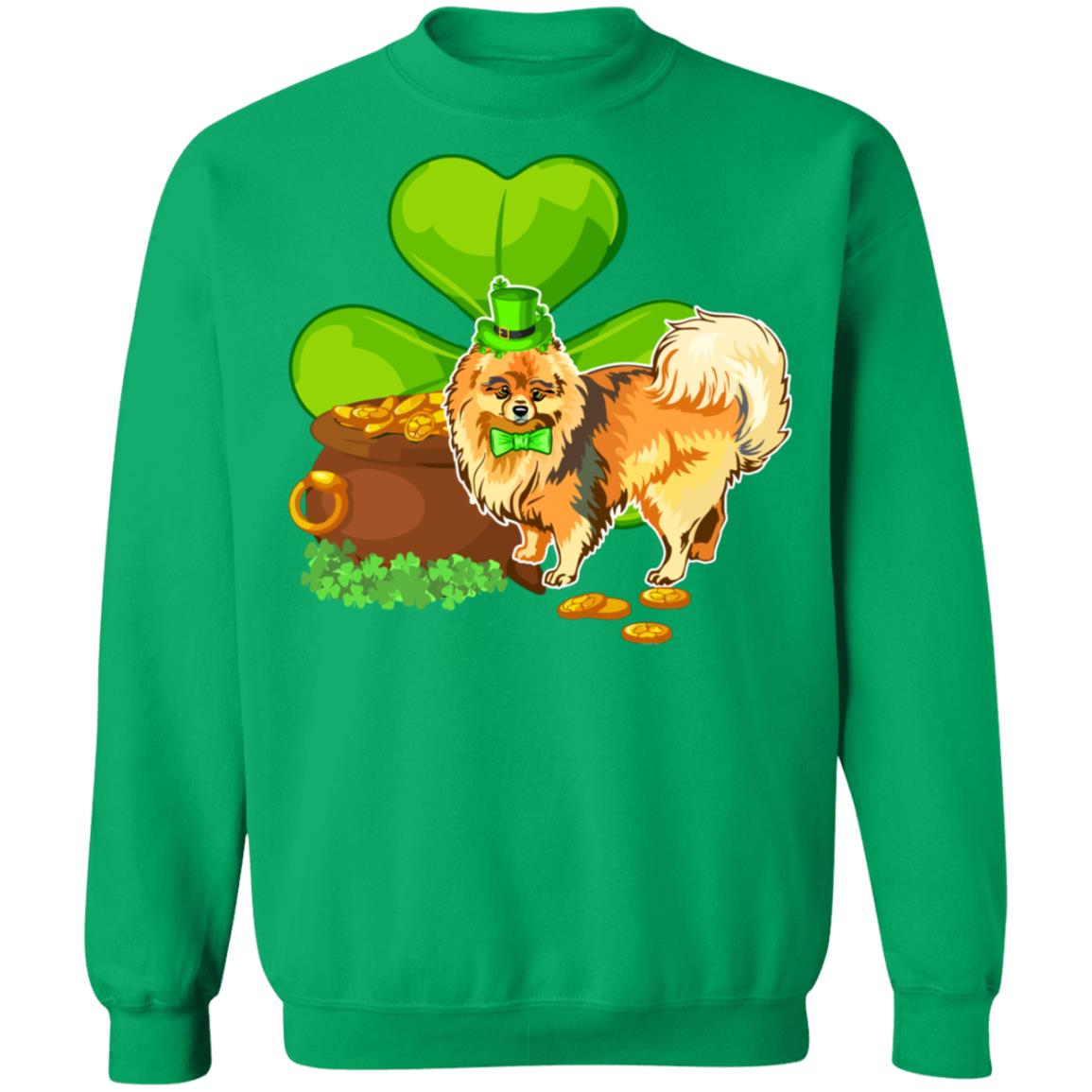 Pomeranian St Patrick's Day Irish Dog Lover Funny Gifts T-Shirt & Hoodie | Teecentury.com
