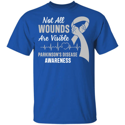 Parkinson's Disease Awareness Not All Wounds Are Visible T-Shirt & Hoodie | Teecentury.com