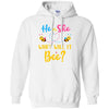 Gender Reveal Pink Or Blue What Will It Bee He Or She Family T-Shirt & Hoodie | Teecentury.com