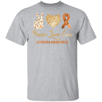 Peace Love Cure Leukemia Awareness T-Shirt & Hoodie | Teecentury.com