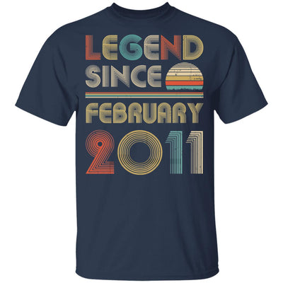 Legend Since February 2011 Vintage 11th Birthday Gifts Youth Youth Shirt | Teecentury.com