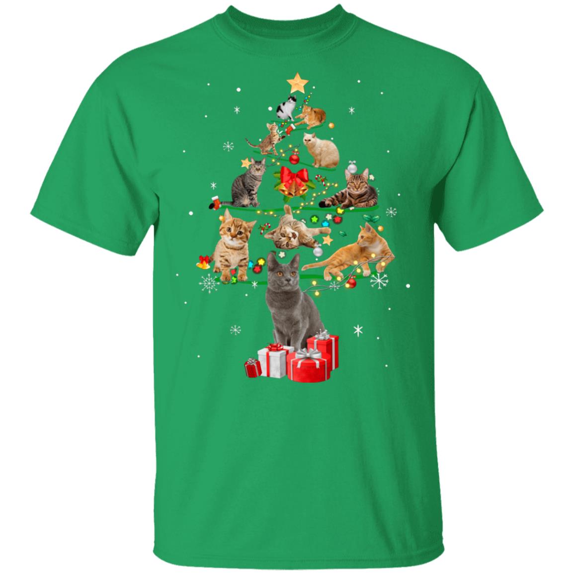 Funny Cats Christmas Tree Ornament Decor Gift T-Shirt & Sweatshirt | Teecentury.com