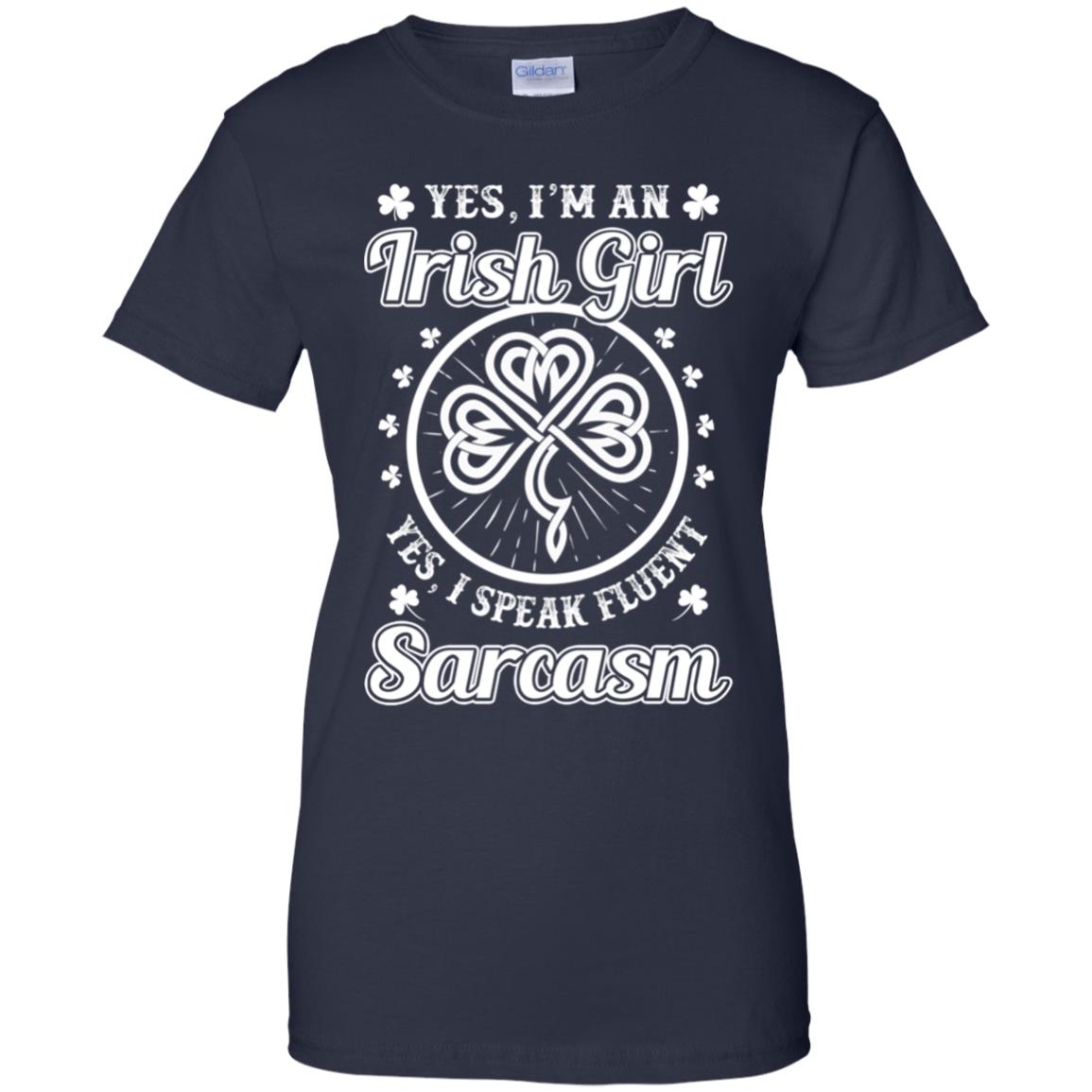 Funny I'm An Irish Girl St Patrick's Day T-Shirt & Hoodie | Teecentury.com