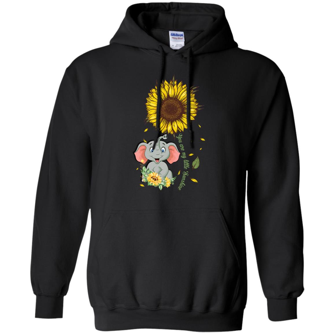 You Are My Little Sunshine Sunflower Elephant T-Shirt & Hoodie | Teecentury.com