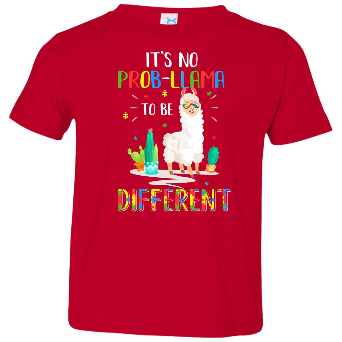 No Prob Llama To Be Different Llama Autism Awareness Gift Youth Youth Shirt | Teecentury.com