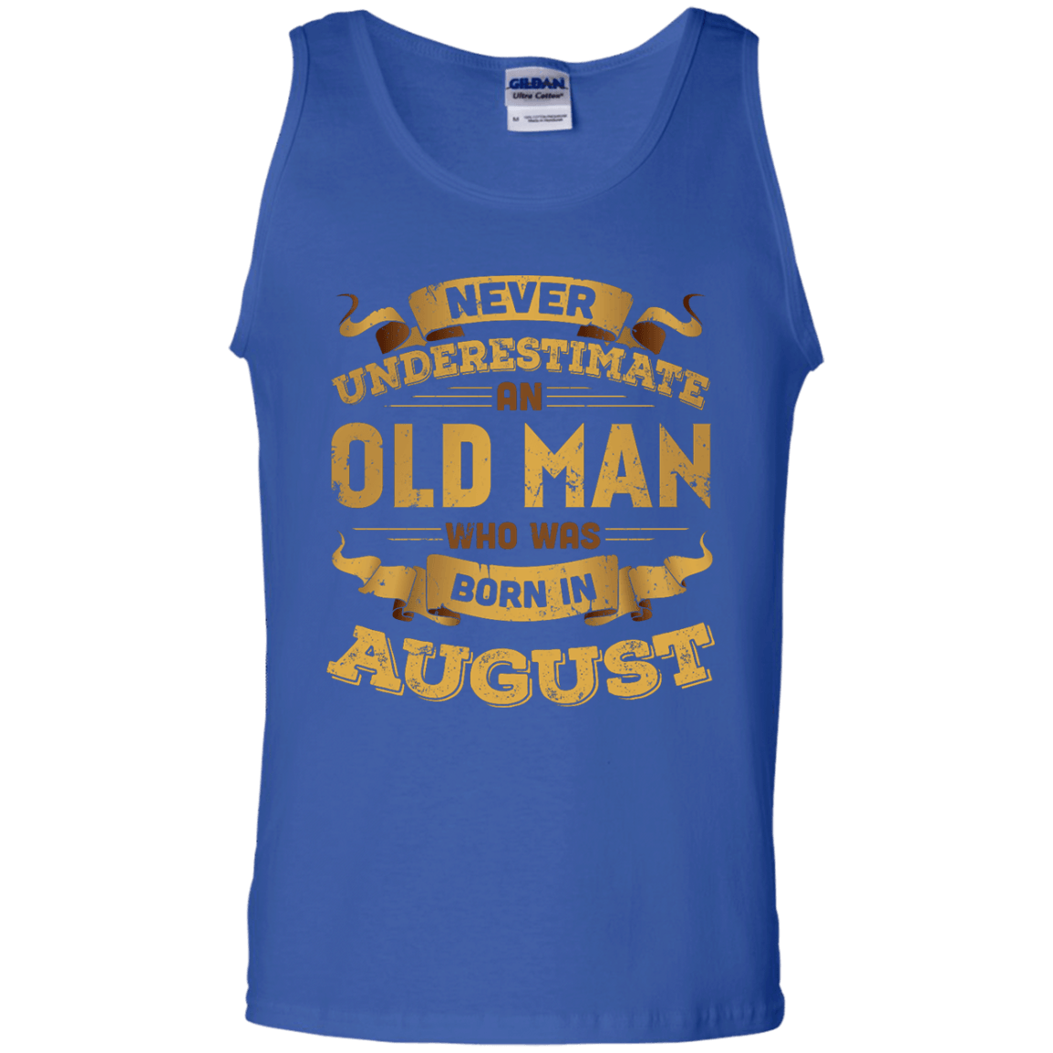 Never Underestimate An Old Man Who Was Born In August T-Shirt & Hoodie | Teecentury.com