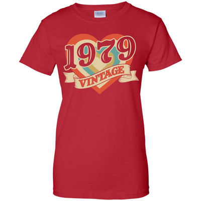 Vintage Retro Classic Heart Made In 1979 43th Birthday T-Shirt & Tank Top | Teecentury.com