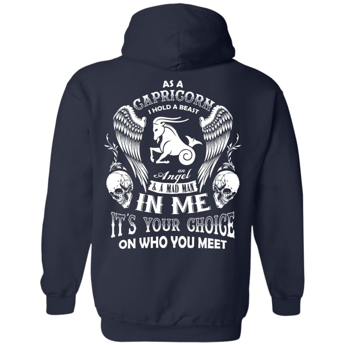As A Capricorn I Hold A Beast An Angel A Madman In Me T-Shirt & Hoodie | Teecentury.com