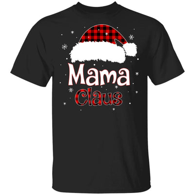 Santa Mama Claus Red Plaid Family Pajamas Christmas Gift T-Shirt & Sweatshirt | Teecentury.com