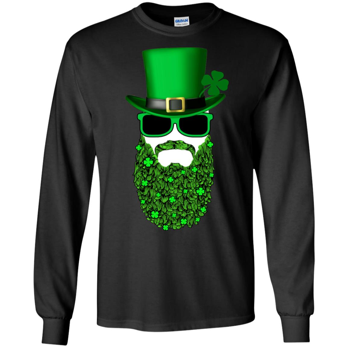 Bearded Man Moustache Leprechauns St Patrick's Day T-Shirt & Hoodie | Teecentury.com