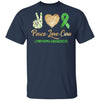 Peace Love Cure Lymphoma Awareness T-Shirt & Hoodie | Teecentury.com