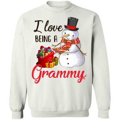 I Love Being A Grammy Snowman Gift For Christmas Day T-Shirt & Sweatshirt | Teecentury.com