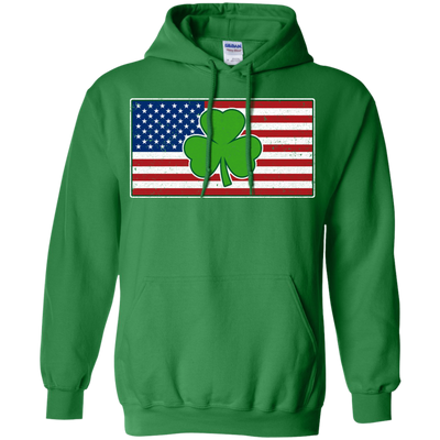 Shamrock Ireland USA Irish American Flag Gift T-Shirt & Hoodie | Teecentury.com