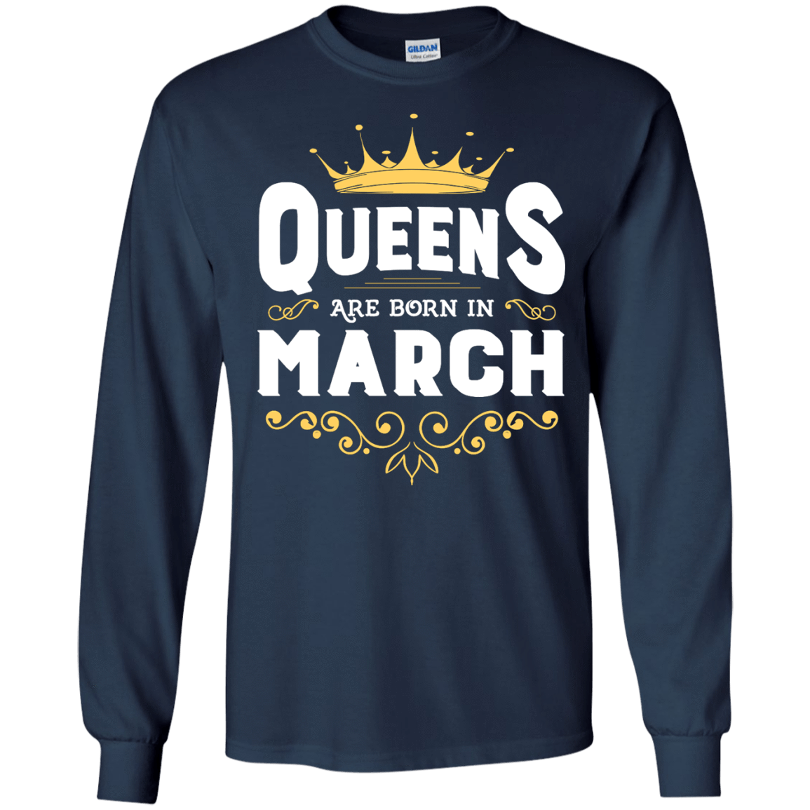 Queens Are Born In March T-Shirt & Hoodie | Teecentury.com