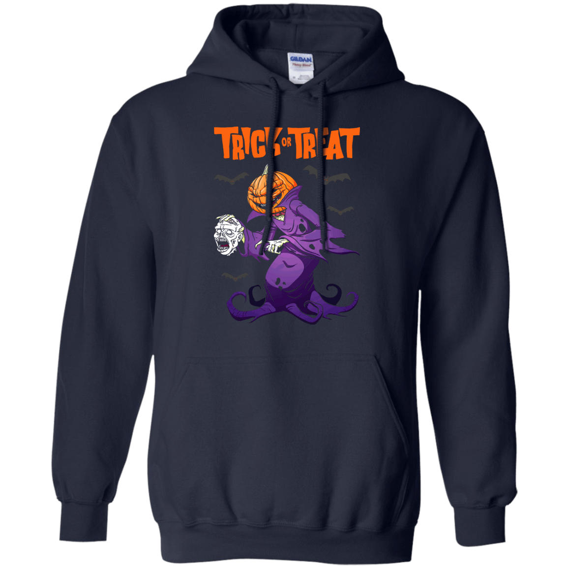 Trick Or Treat Pumpkin Zombie Halloween T-Shirt & Hoodie | Teecentury.com