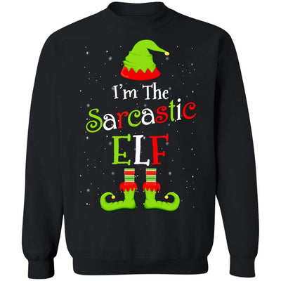 I'm The Sarcastic Elf Family Matching Funny Christmas Group Gift T-Shirt & Sweatshirt | Teecentury.com