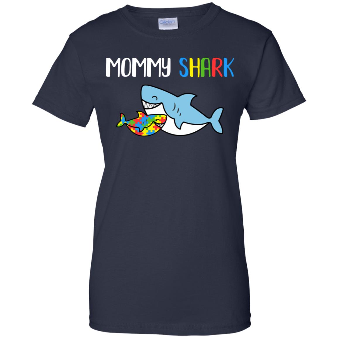 Mommy Shark Support Autism Awareness For Child T-Shirt & Hoodie | Teecentury.com