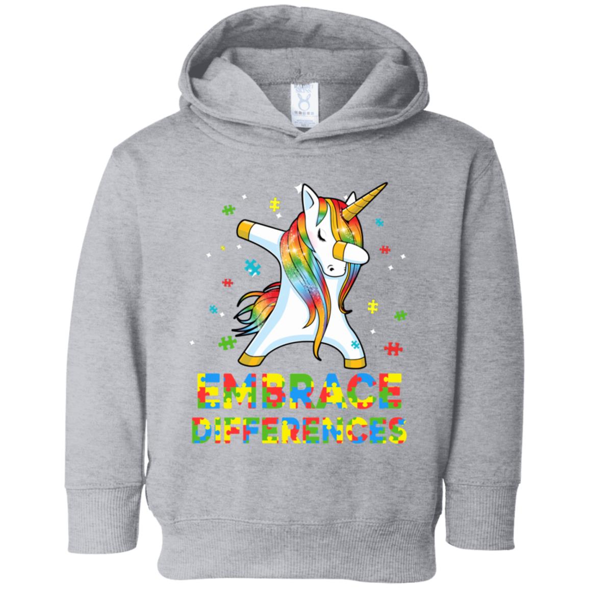 Dabbing Unicorn Autism Awareness Embrace Differences Youth Youth Shirt | Teecentury.com