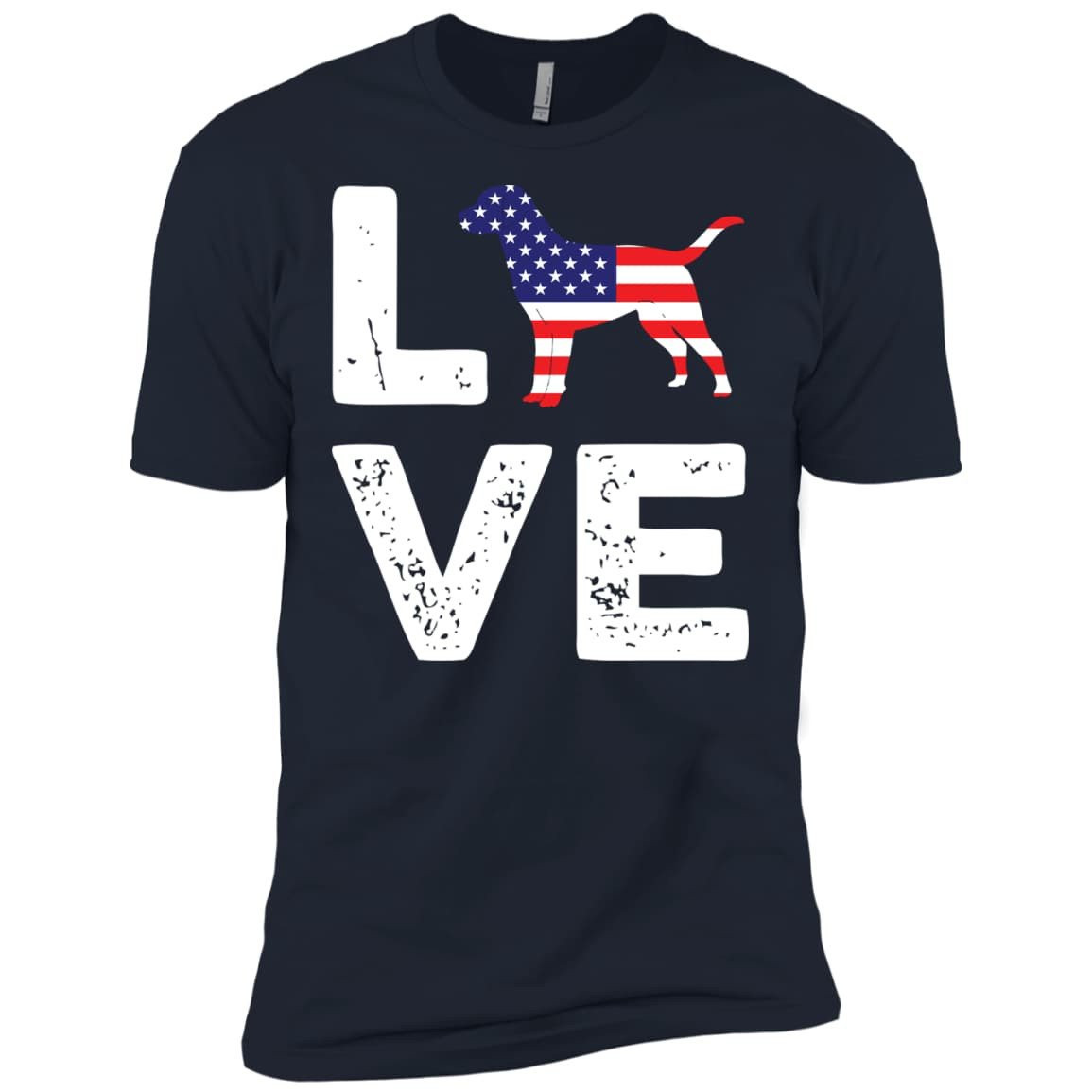 American Flag Dog Labrador Love T-Shirt & Hoodie | Teecentury.com