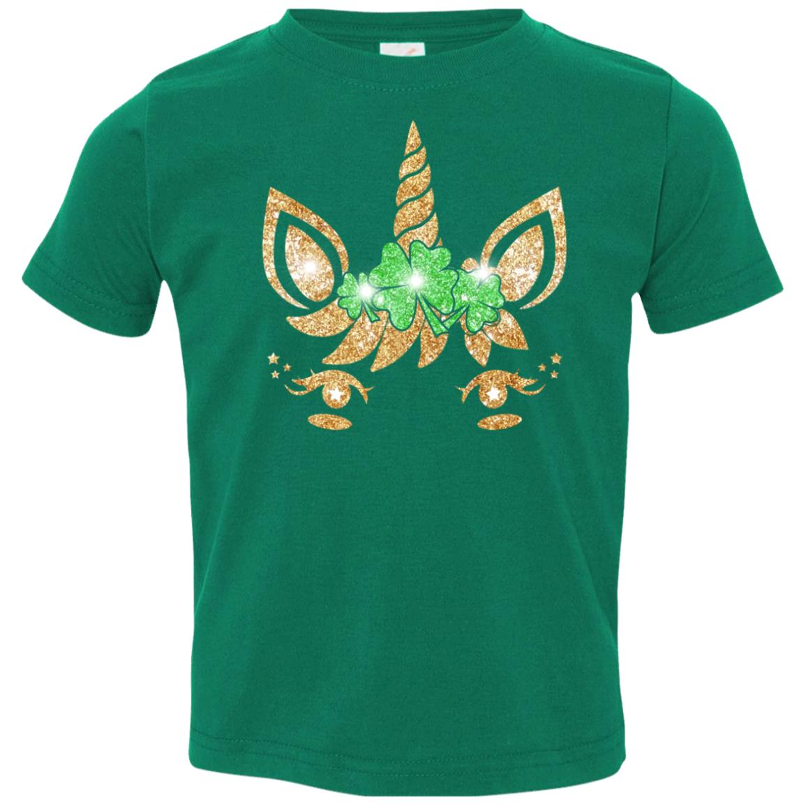 Unicorn Face Saint Patrick's Day For Girls Youth Youth Shirt | Teecentury.com