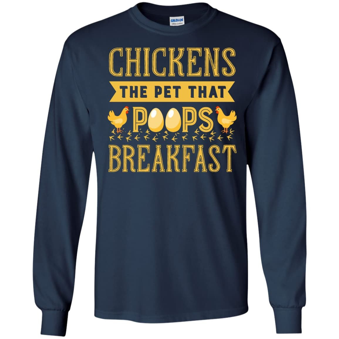 Chickens The Pet That Poops Breakfast T-Shirt & Hoodie | Teecentury.com
